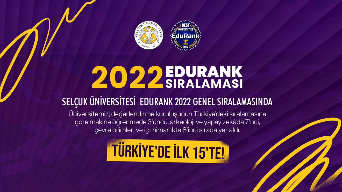 Selçuk Üniversitesi, bilimsel yayın ve atıfta Türkiye 15’incisi
